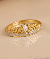 Trendy College Wear White Stone Ring For Women FR1757 Trendy College Wear White Stone Ring For Women FR1757