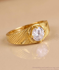 New Model Micro Gold Polish Ad Stone Ring Collections FR1760