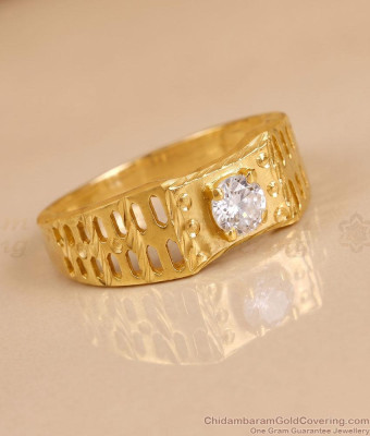 Single White Stone Daily Wear Diamond Ring For Engagement FR1762