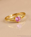 Classic Pink Stone Daily Wear Gold Imitation Finger Ring Online FR1765 Classic Pink Stone Daily Wear Gold Imitation Finger Ring Online FR1765