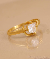 Heart Shaped White Stone Gold Plated Ring At Affordable Price FR1767 Heart Shaped White Stone Gold Plated Ring At Affordable Price FR1767