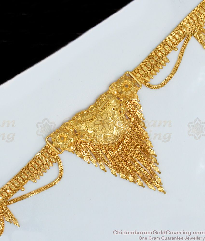 Premium Two Gram Gold Hip Chains For Wedding Collections HC1015