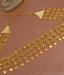 Beautiful Heart Charms Gold Plated Hip Chain Without Stone HC1039 Beautiful Heart Charms Gold Plated Hip Chain Without Stone HC1039