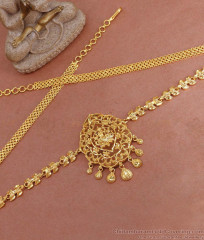 Shop Goddess Lakshmi Pure Gold Tone Kamarband For Women HC1041 Shop Goddess Lakshmi Pure Gold Tone Kamarband For Women HC1041