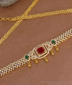 Premium Quality AD Stone Vaddanam Semi Precious Ruby Emerald Gold Plated Hip Chain HC1045 Premium Quality AD Stone Vaddanam Semi Precious Ruby Emerald Gold Plated Hip Chain HC1045
