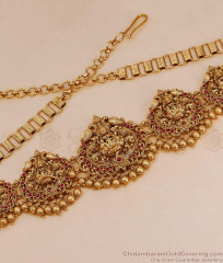 Grand Bridal Wear Nagas Antique Gold Kamarband For Women HC1048