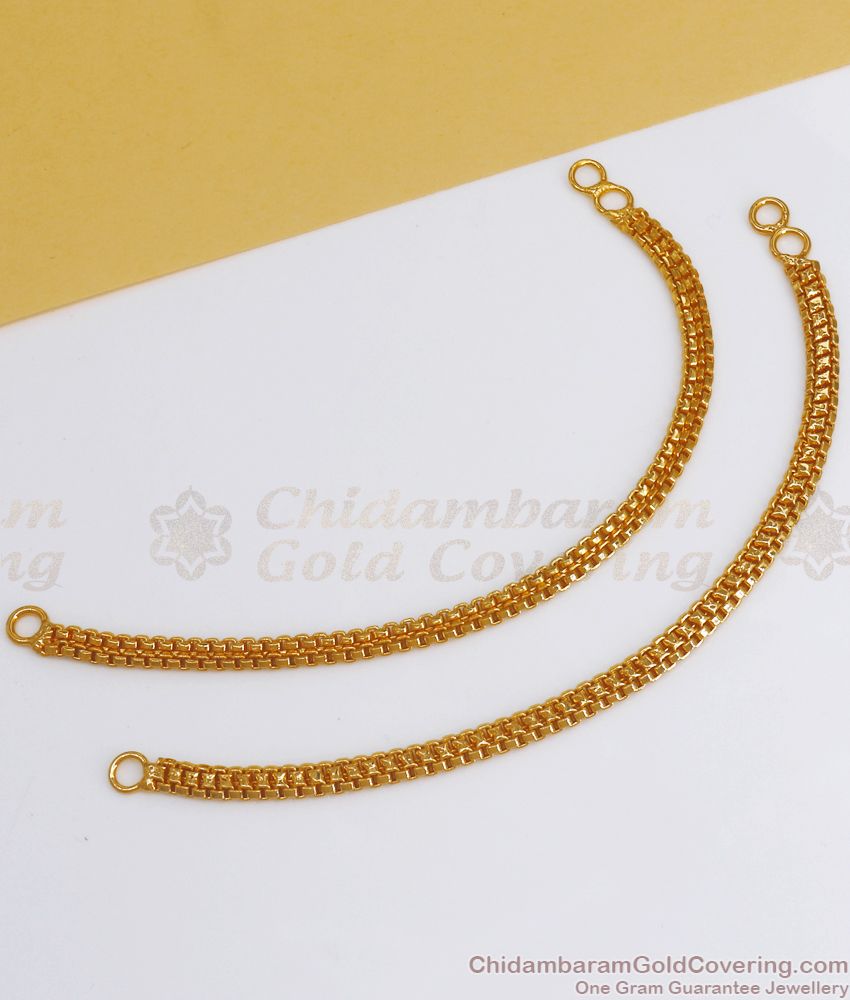 Chain Look Plain Gold Plated Side Mattal Shop Online MATT133