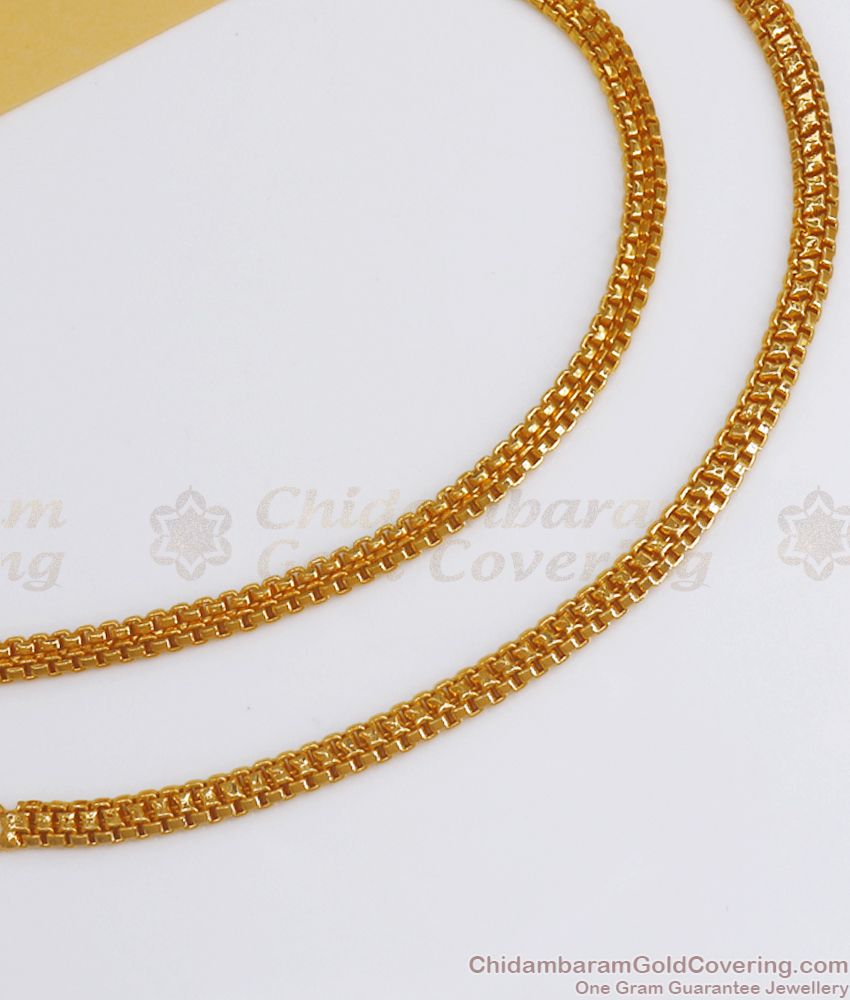 Chain Look Plain Gold Plated Side Mattal Shop Online MATT133