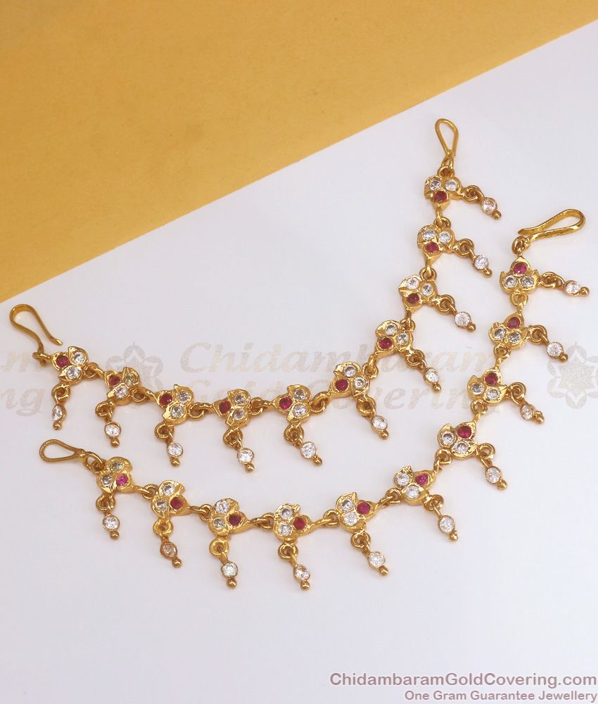 Traditional Impon Mattal Hanging Beads Designs Shop Online MATT139