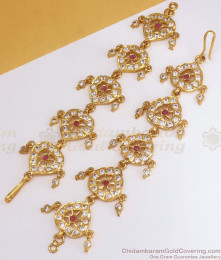 Chain Model Real Gold Plated Side Matilu Collection Hair Jewel MATT132