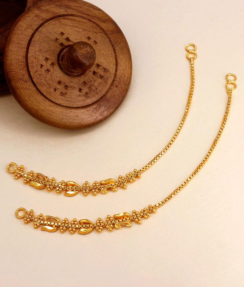 Affordable 1 Gram Gold Matilu Designs Function Wear Ear Jewelry MATT153