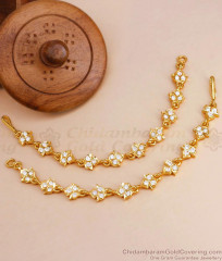 New Bridal Wear Impon Mattal White Stone Designs MATT161 New Bridal Wear Impon Mattal White Stone Designs MATT161