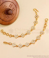 Premium White Stone Impon Ear Chain Gold Plated Mattal MATT179 Premium White Stone Impon Ear Chain Gold Plated Mattal MATT179