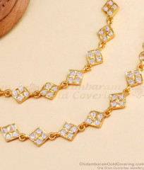 Premium White Stone Impon Ear Chain Gold Plated Mattal MATT179 Premium White Stone Impon Ear Chain Gold Plated Mattal MATT179