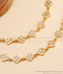 Premium White Stone Impon Ear Chain Gold Plated Mattal MATT179 Premium White Stone Impon Ear Chain Gold Plated Mattal MATT179