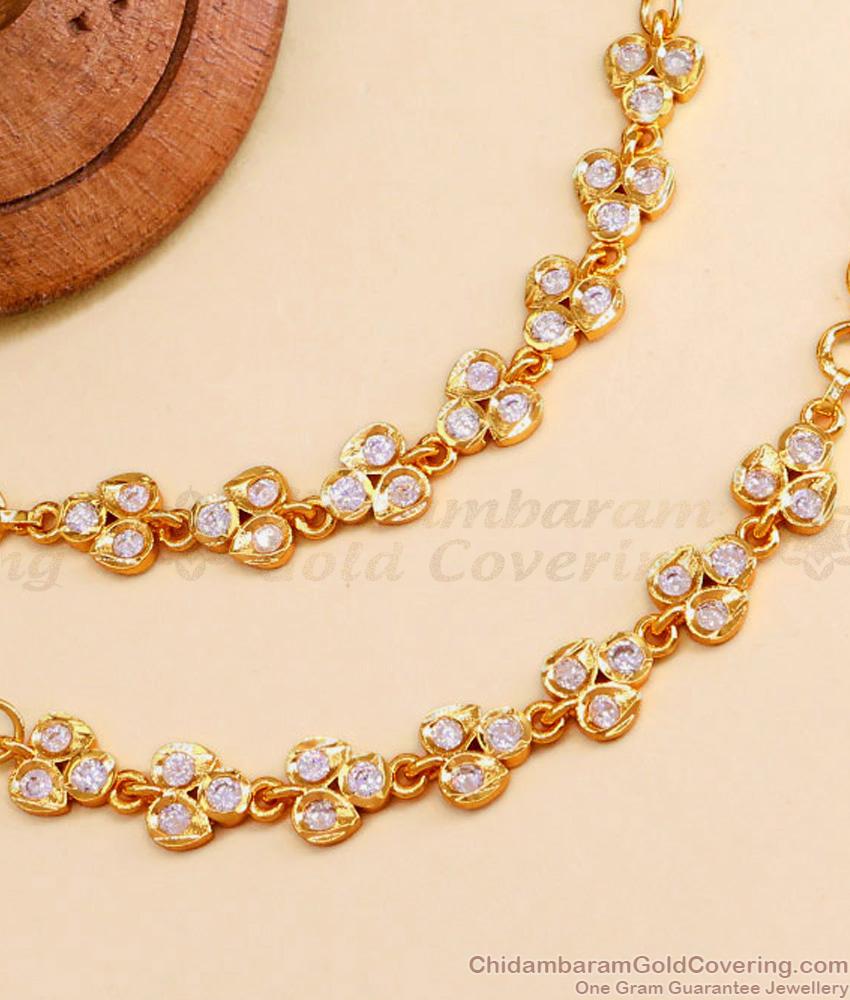 Wedding Gold Plated Impon Mattal Floral Design With Stone MATT180 Wedding Gold Plated Impon Mattal Floral Design With Stone MATT180