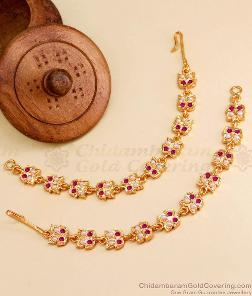 Pure 5 Metal Impon Gold Matilu Pearl Jewelry Designs Online MATT183 Pure 5 Metal Impon Gold Matilu Pearl Jewelry Designs Online MATT183