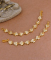 Latest White Stone Impon Ear Maatal For Bridal Wear Online MATT190 Latest White Stone Impon Ear Maatal For Bridal Wear Online MATT190