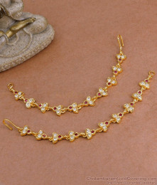 Light Weight Impon Gold Design Ear Maatal Design For Wedding MATT193 Light Weight Impon Gold Design Ear Maatal Design For Wedding MATT193