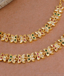 Beautiful Multi Color Stone Impon Panchaloha Mattal For Women MATT194 Beautiful Multi Color Stone Impon Panchaloha Mattal For Women MATT194