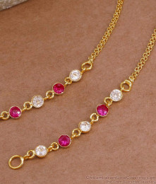 Light Weight Ruby White Stone Gold Mattal Design Shop Online MATT199