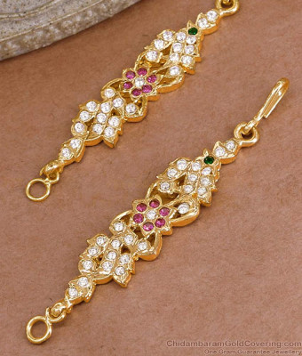 Traditional Five Metal Impon Mattal Peacock Design For Women MATT202