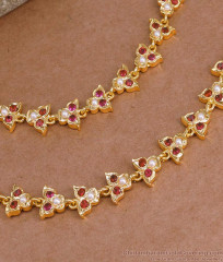 Beautiful Impon Ruby Pearl Stone Mattal 5 Metal Bridal Jewelry Online MATT203 Beautiful Impon Ruby Pearl Stone Mattal 5 Metal Bridal Jewelry Online MATT203