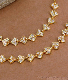 High Quality Impon Panchaloha White Stone Mattal For Brides MATT209