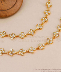 Elegant Pearl Design Impon Mattal Design Five Metal Bridal Jewelry MATT219