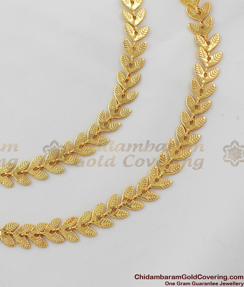 Traditional Leaf Design Gold Hook Maatal For Wedding MATT22