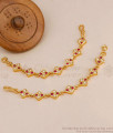 New Arrival Ruby Stone Impon Gold Finish Matilu Pearl Jewelry MATT221 New Arrival Ruby Stone Impon Gold Finish Matilu Pearl Jewelry MATT221