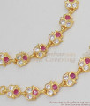 Hot Selling Impon AD Ruby Stone Real Gold Suthu Matilu Hair Ornament MATT30