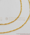 Trendy Thin Mattal Plain Gold Hair Side Chain For Girls Occasional Wear MATT34