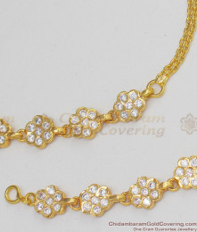 Beautiful Flower Design Impon Gold Maatal Hair Ornament Chain Bridal Collection MATT37