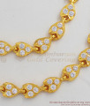 Traditional Impon Pure Gold Maatal With White Stones Bridal Design Hair Jewelry MATT38
