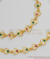 Real Gold Collections MultiStone Impon Gold Suthu Maatal Jewelry For Ladies MATT46