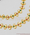 Real Gold Design MultiStone Impon Maattal Jewelry For Ladies Bridal Functions MATT49