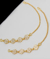 Beautiful Flower Design Impon Gold Maatal Hair Ornament Chain Bridal Collection MATT52