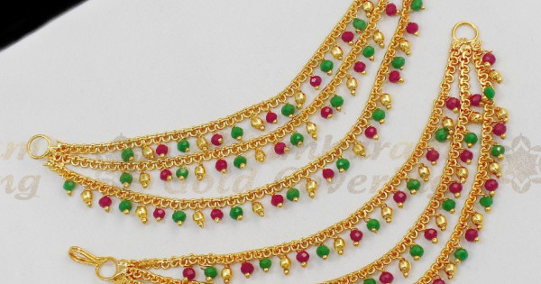 Heavy Chain Maatal With Multi Pearls Bridal Design Buy Online Online MATT59