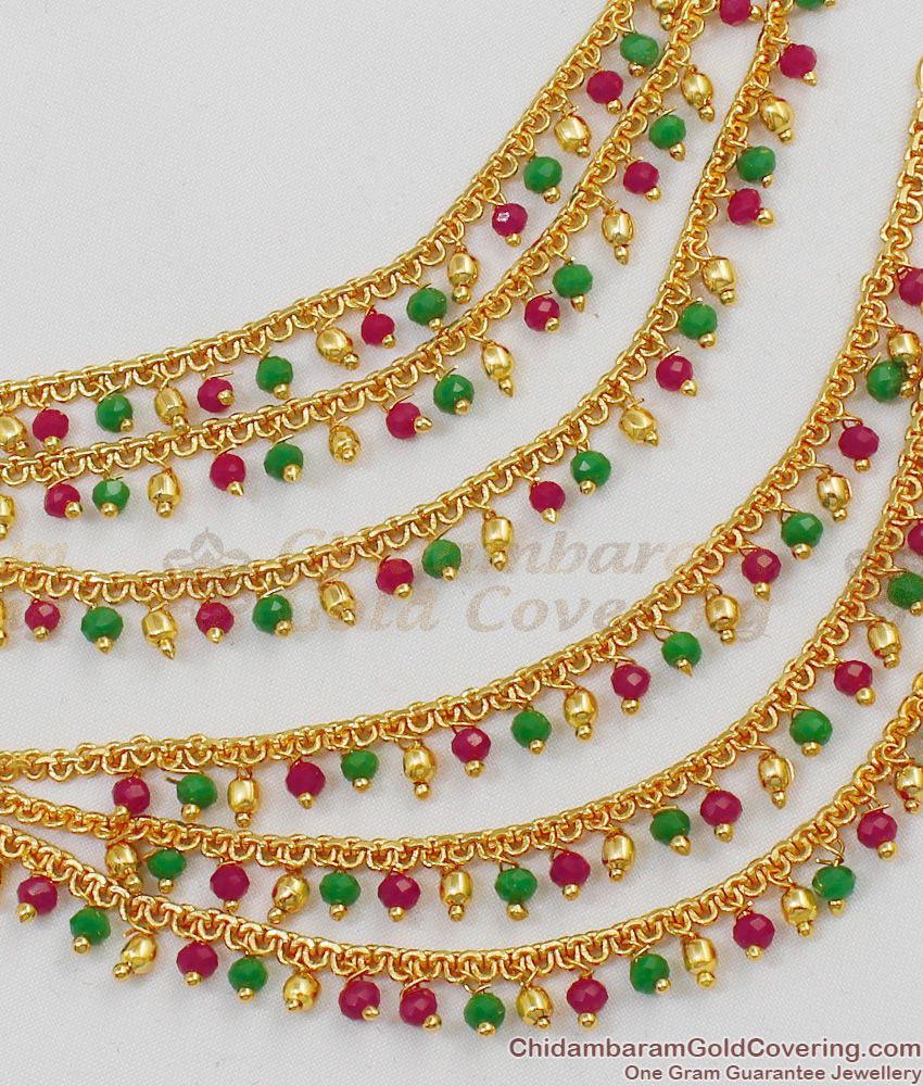 Heavy Chain Maatal With Multi Pearls Bridal Design Buy Online Online MATT59