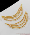 Three Line Chain White Pearls Maatal Bridal Design Buy Online Online MATT61
