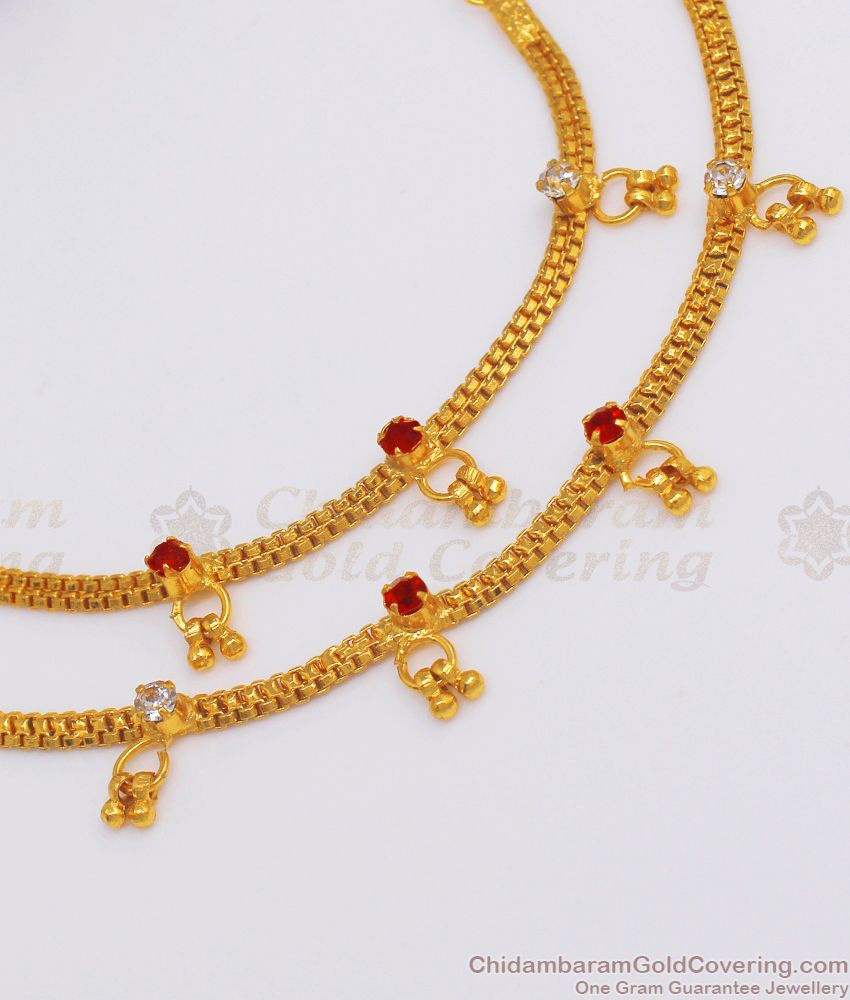 Ear To Hair Chain Maatal One Gram Gold Collection Online MATT97