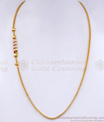 Unique Spiral Gold Beaded Mugappu Thali Chain Stone Collections MCH1244
