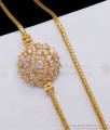 Diamond Collections One Gram Gold Mugappu Side Pendant Shop Online MCH1032