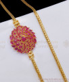 Full Ruby Mugappu Side Pendant For Married Women Shop Online MCH1033