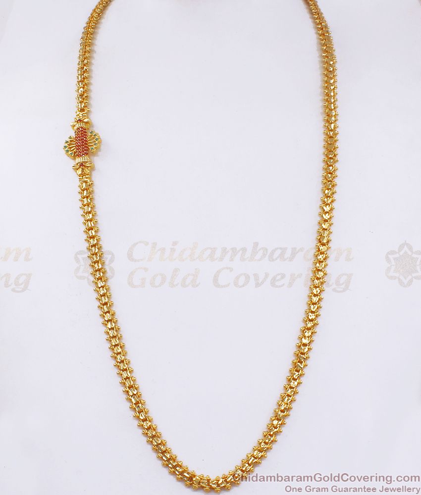 Unique Gold Mugappu Chain For Ladies MCH1038