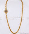 Latest Gold Imitation Mugappu Black And White Stone Design MCH1040