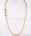 One Gram Gold Mugappu Side Pendant Chain Daily Wear MCH1054