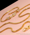 Gold Plated Mugappu Chain White Stone Side Pendant MCH1072-LG