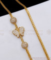 Latest Gold Plated Mugappu Chain Butterfly Design Shop Online MCH1102